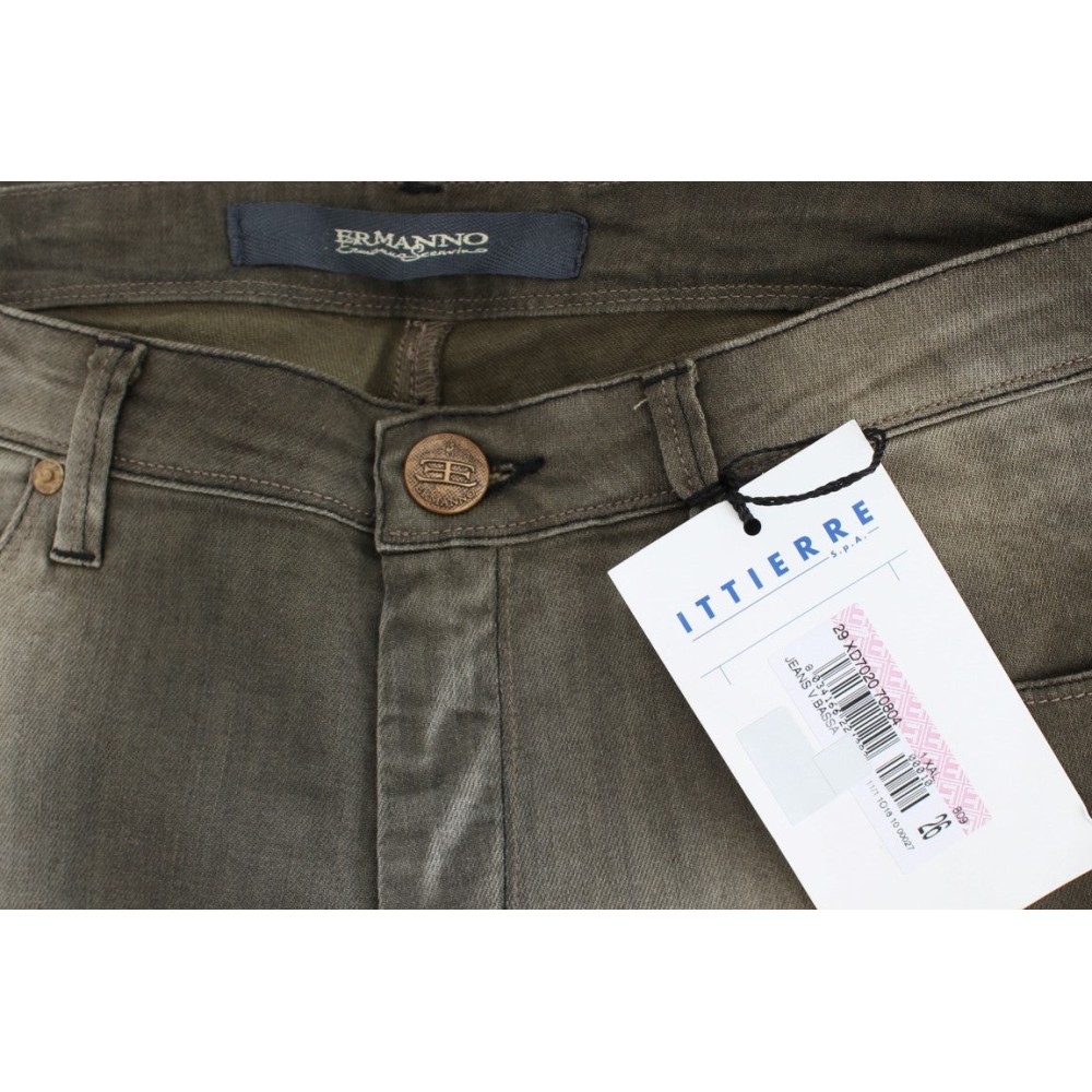 Ermanno Scervino Schicke Boyfriend Jeans in grauer Waschung