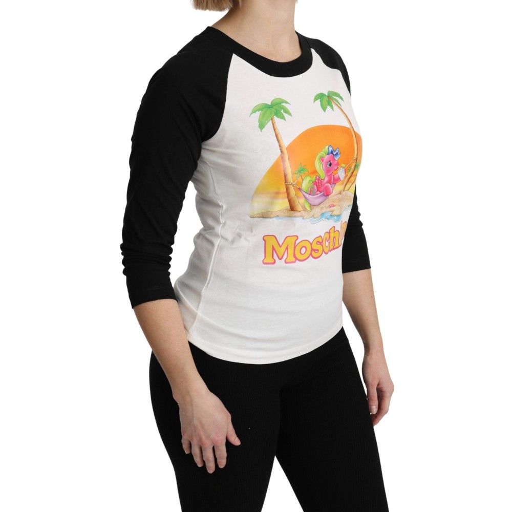 Moschino Schickes My Little Pony Baumwoll-Top mit Rundhalsausschnitt