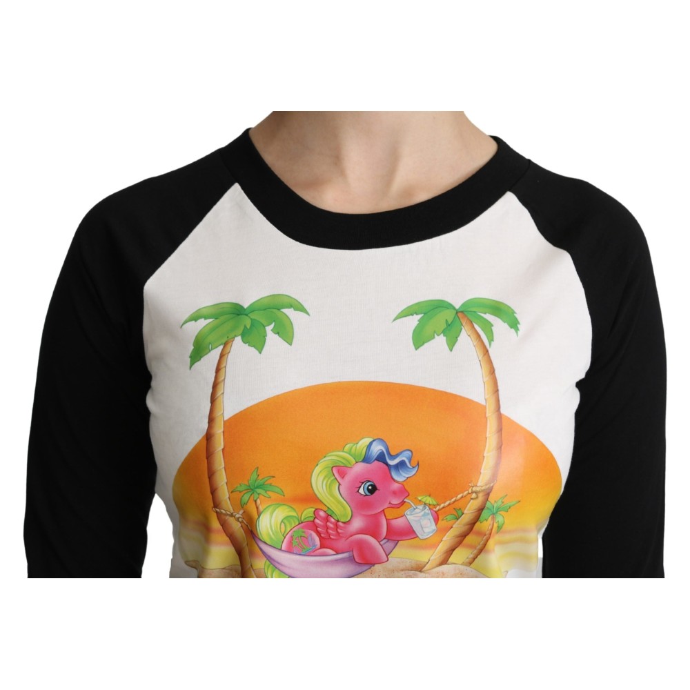 Moschino Schickes My Little Pony Baumwoll-Top mit Rundhalsausschnitt