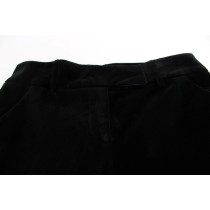 Ermanno Scervino Elegante Schwarze Hose mit weitem Bein aus Seidenmischung