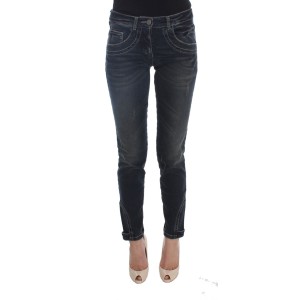 Ermanno Scervino Schicke schwarze Jeans mit weitem Bein aus Baumwolle