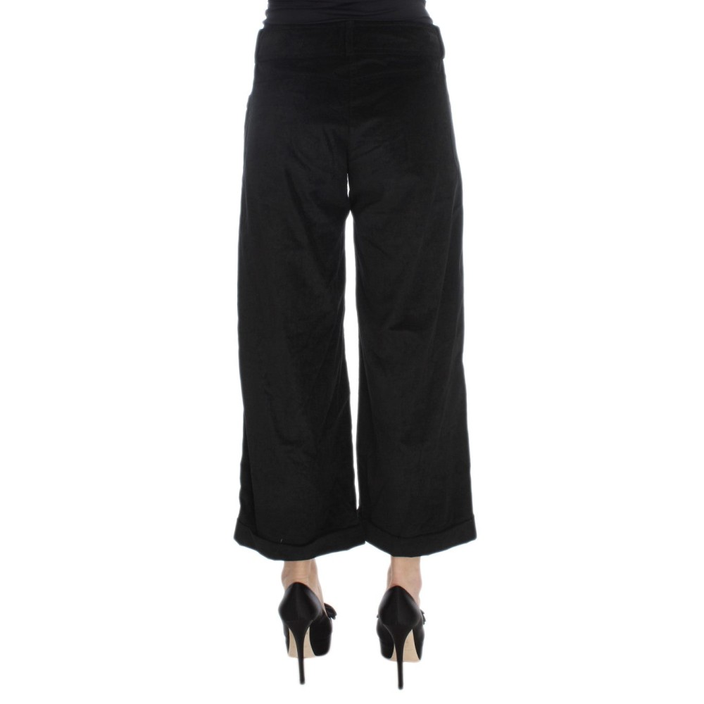 Ermanno Scervino Schicke schwarze Jeans mit weitem Bein aus Baumwolle