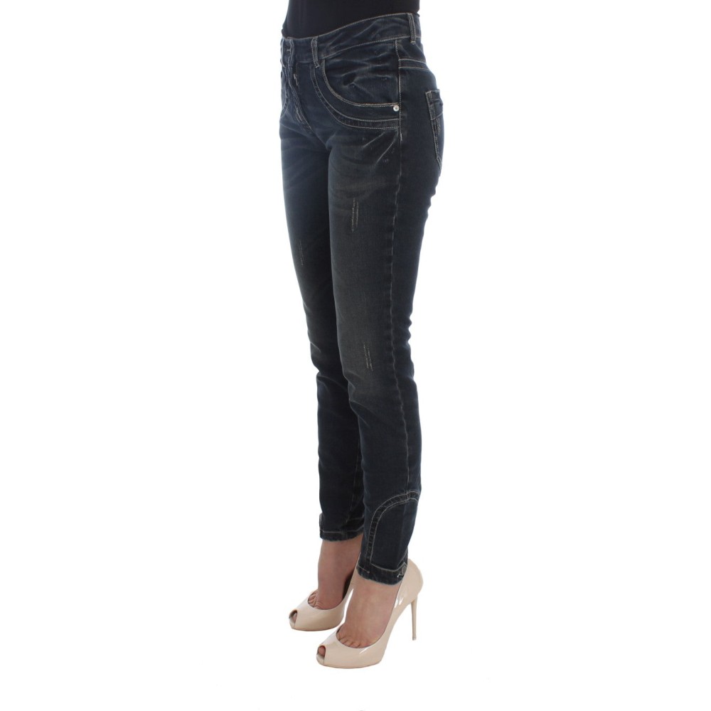 Ermanno Scervino Schicke blaue Slim Fit Italian Jeans