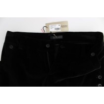 Ermanno Scervino Schicke schwarze Jeans mit weitem Bein aus Baumwolle