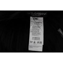Dolce & Gabbana Elegantes Schulterband aus schwarzem Fuchsfell und Seide