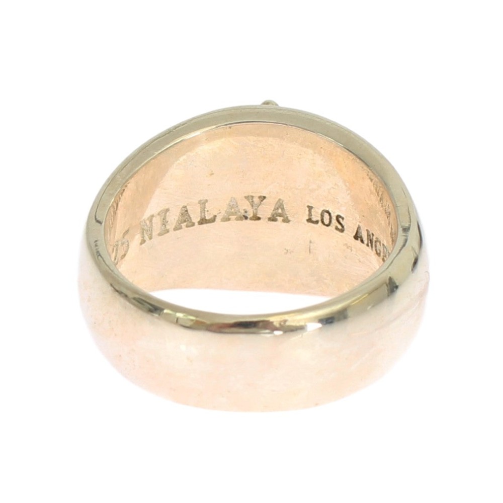 Nialaya Silber Statement Herrenring