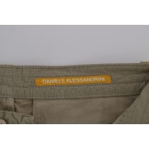 Daniele Alessandrini Beige Slim Fit Chinos für anspruchsvollen Stil