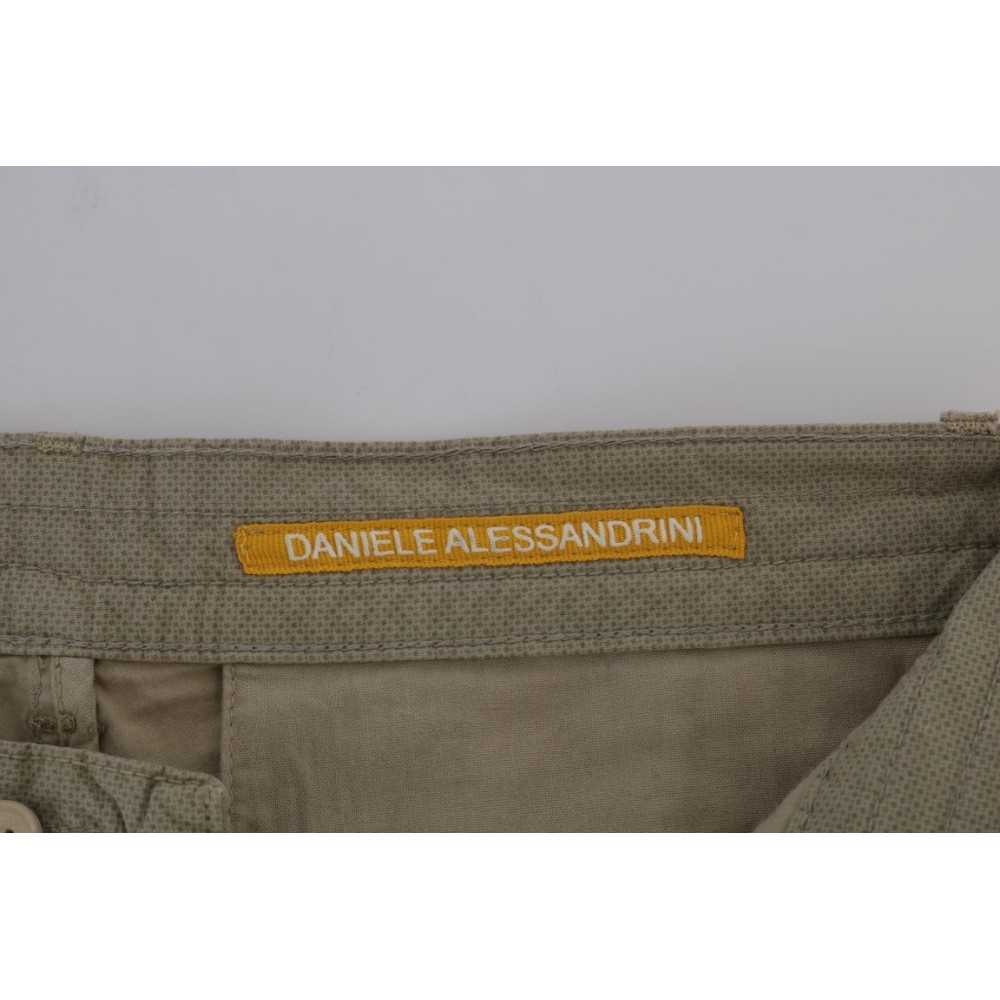 Daniele Alessandrini Beige Slim Fit Chinos für anspruchsvollen Stil