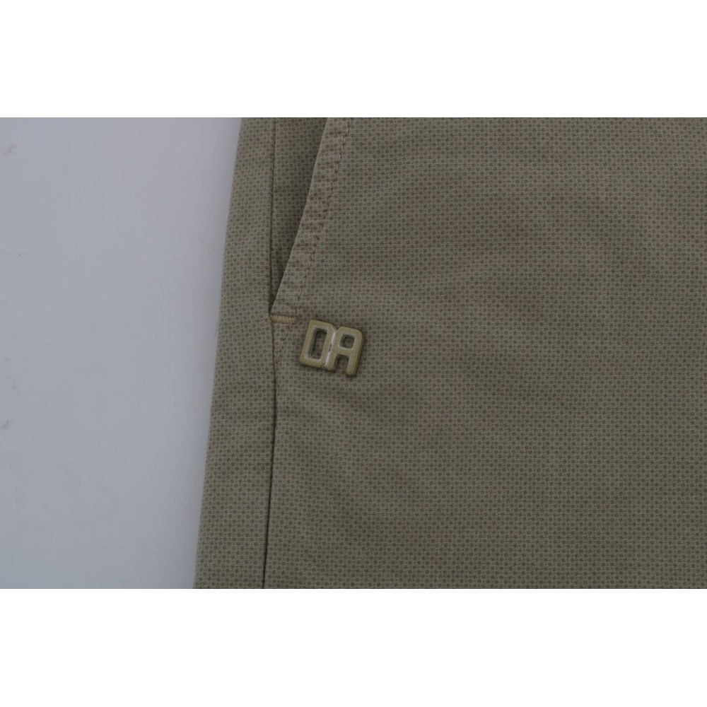 Daniele Alessandrini Beige Slim Fit Chinos für anspruchsvollen Stil