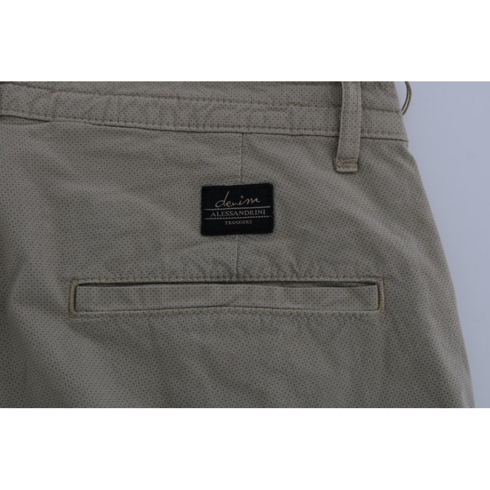 Daniele Alessandrini Beige Slim Fit Chinos für anspruchsvollen Stil