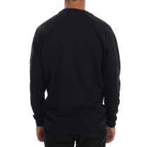Daniele Alessandrini Schicker dunkelblauer Baumwollpullover mit Rundhalsausschnitt
