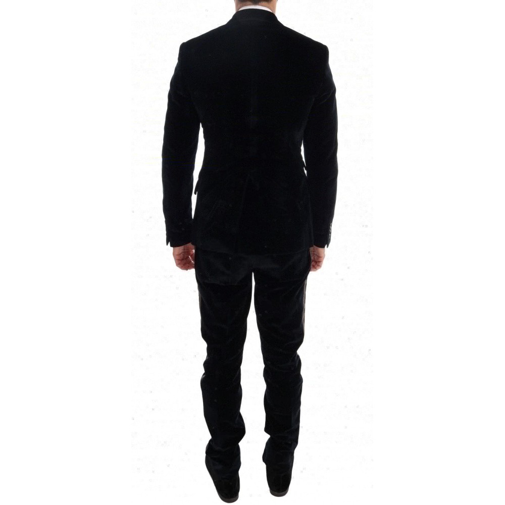 Dolce & Gabbana Eleganter blauer dreiteiliger Slim Fit Anzug