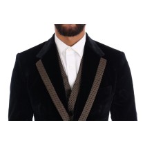 Dolce & Gabbana Eleganter blauer dreiteiliger Slim Fit Anzug