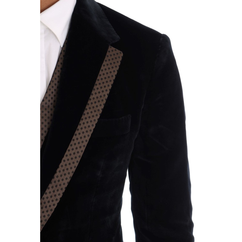 Dolce & Gabbana Eleganter blauer dreiteiliger Slim Fit Anzug