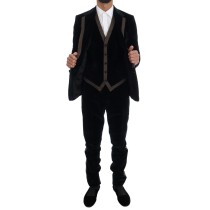 Dolce & Gabbana Eleganter blauer dreiteiliger Slim Fit Anzug