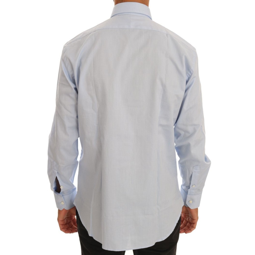 Cavalli Hellblaues Baumwollhemd