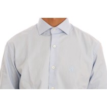Cavalli Hellblaues Baumwollhemd