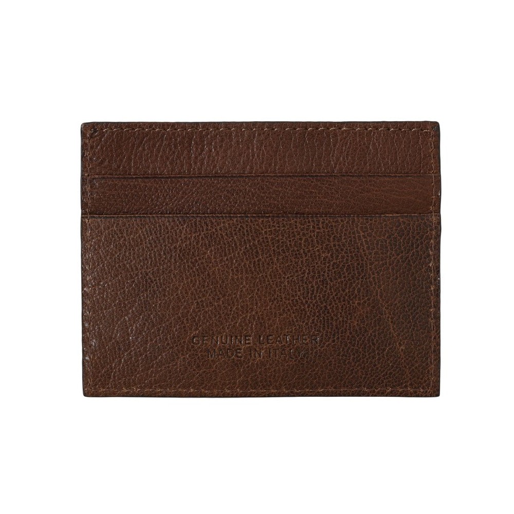 Billionaire Italian Couture Elegante Herrengeldbörse aus Leder in Braun