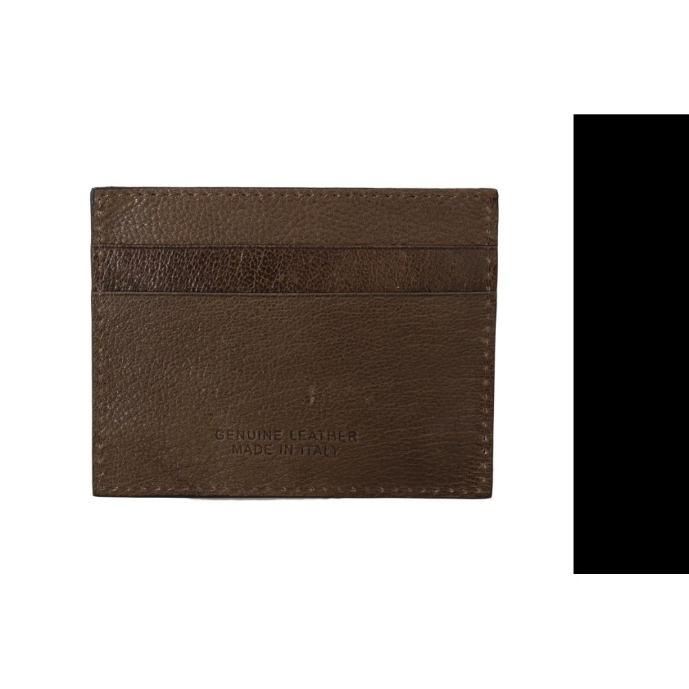 Billionaire Italian Couture Elegante Herrengeldbörse aus Leder in Braun