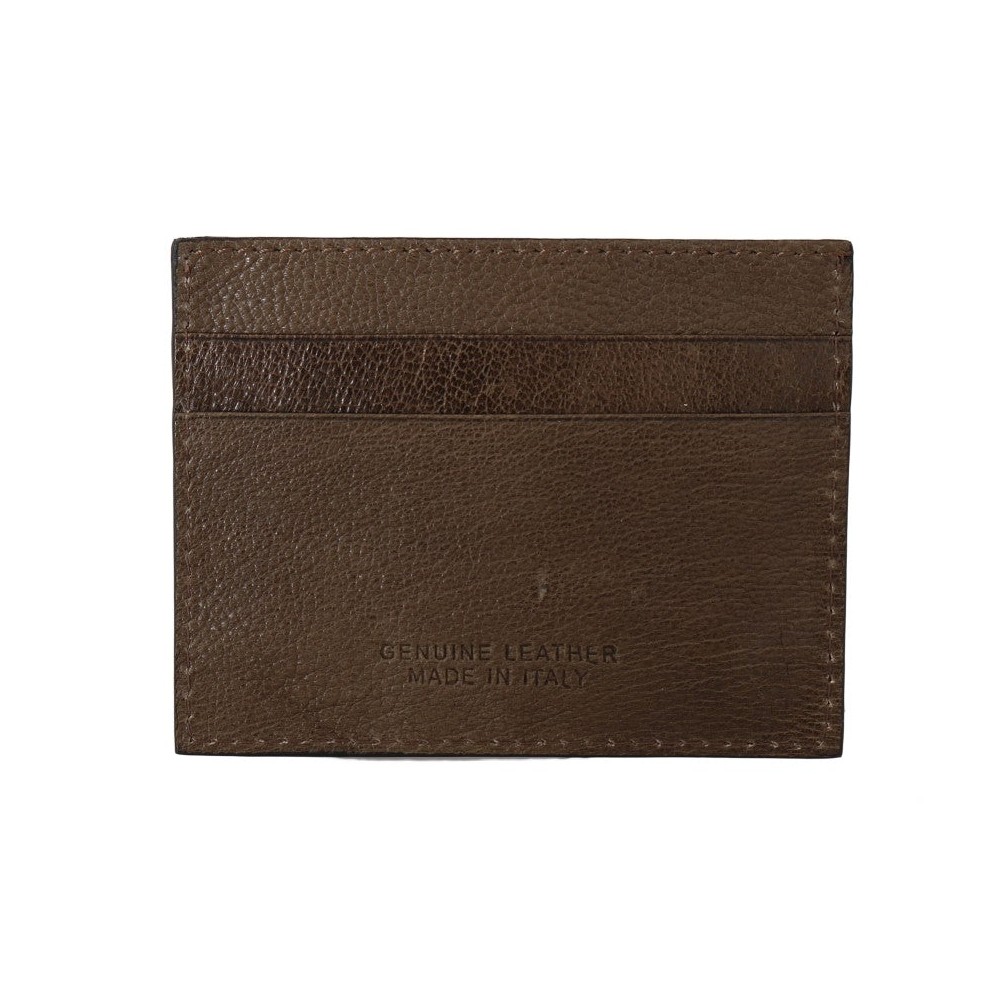 Billionaire Italian Couture Elegante Herrengeldbörse aus Leder in Turteltaube