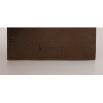 Billionaire Italian Couture Elegante Herrengeldbörse aus Leder in Braun