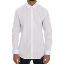 Moschino Elegantes weißes Slim-Fit Hemd aus Baumwolle