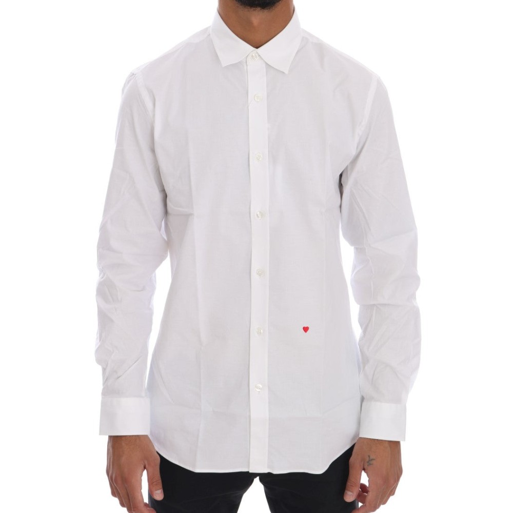 Moschino Elegantes weißes Slim-Fit Hemd aus Baumwolle