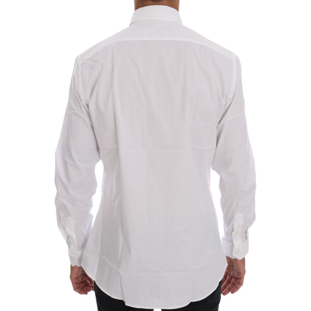 Moschino Elegantes weißes Slim-Fit Hemd aus Baumwolle