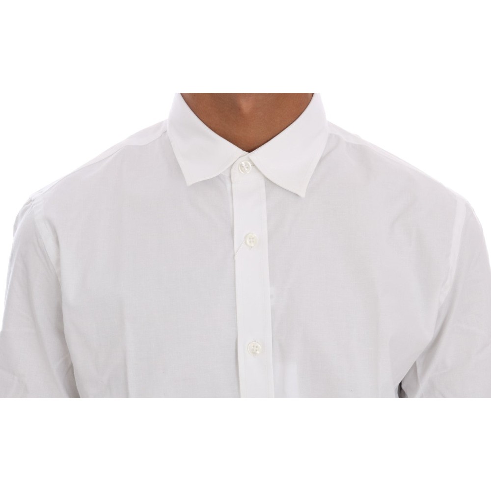 Moschino Elegantes weißes Slim-Fit Hemd aus Baumwolle