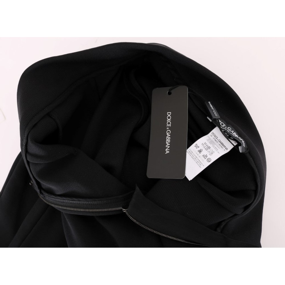 Dolce & Gabbana Elegante schwarze Stretch-Strumpfhose mit hoher Taille