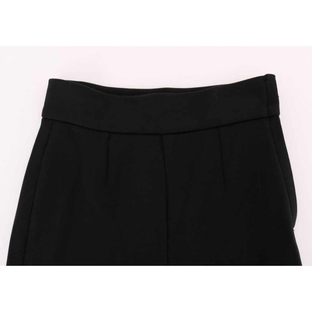 Dolce & Gabbana Elegante schwarze Stretch-Strumpfhose mit hoher Taille