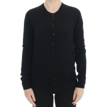 Dolce & Gabbana Elegante schwarze Strickjacke aus Wolle