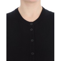 Dolce & Gabbana Elegante schwarze Strickjacke aus Wolle