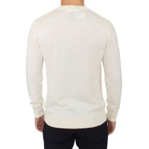 Ermanno Scervino Off-White Pullover mit V-Ausschnitt aus Wollmischung