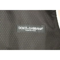 Dolce & Gabbana Elegantes einreihiges graues Kleid Weste