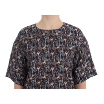 Dolce & Gabbana Enchanted Sicily Seidenbluse mit Schlüsseldruck