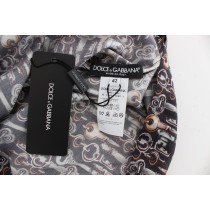 Dolce & Gabbana Enchanted Sicily Seidenbluse mit Schlüsseldruck