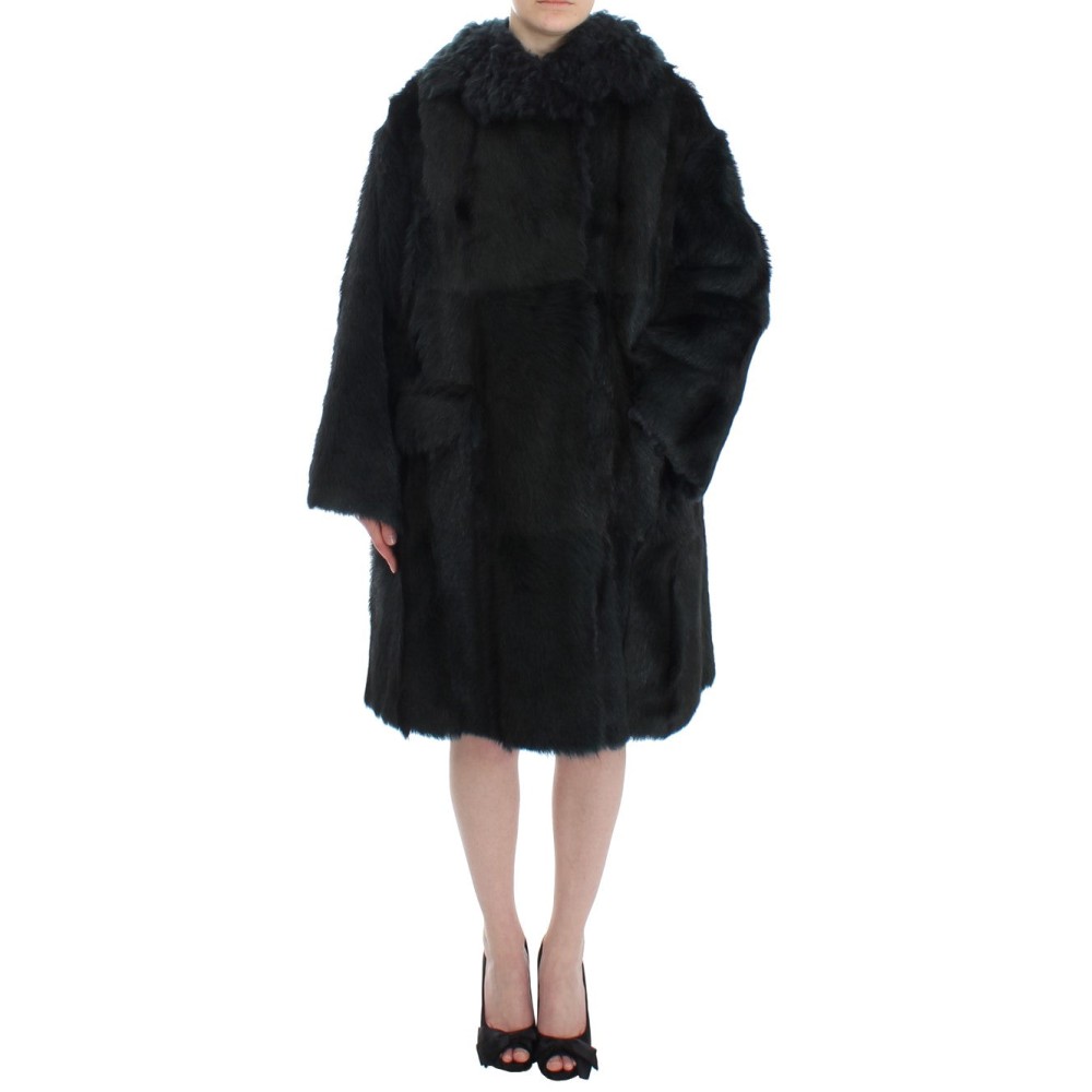 Dolce & Gabbana Exquisiter Shearling Mantel Jacke