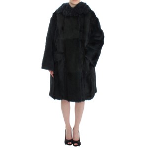 Dolce & Gabbana Exquisiter Shearling Mantel Jacke