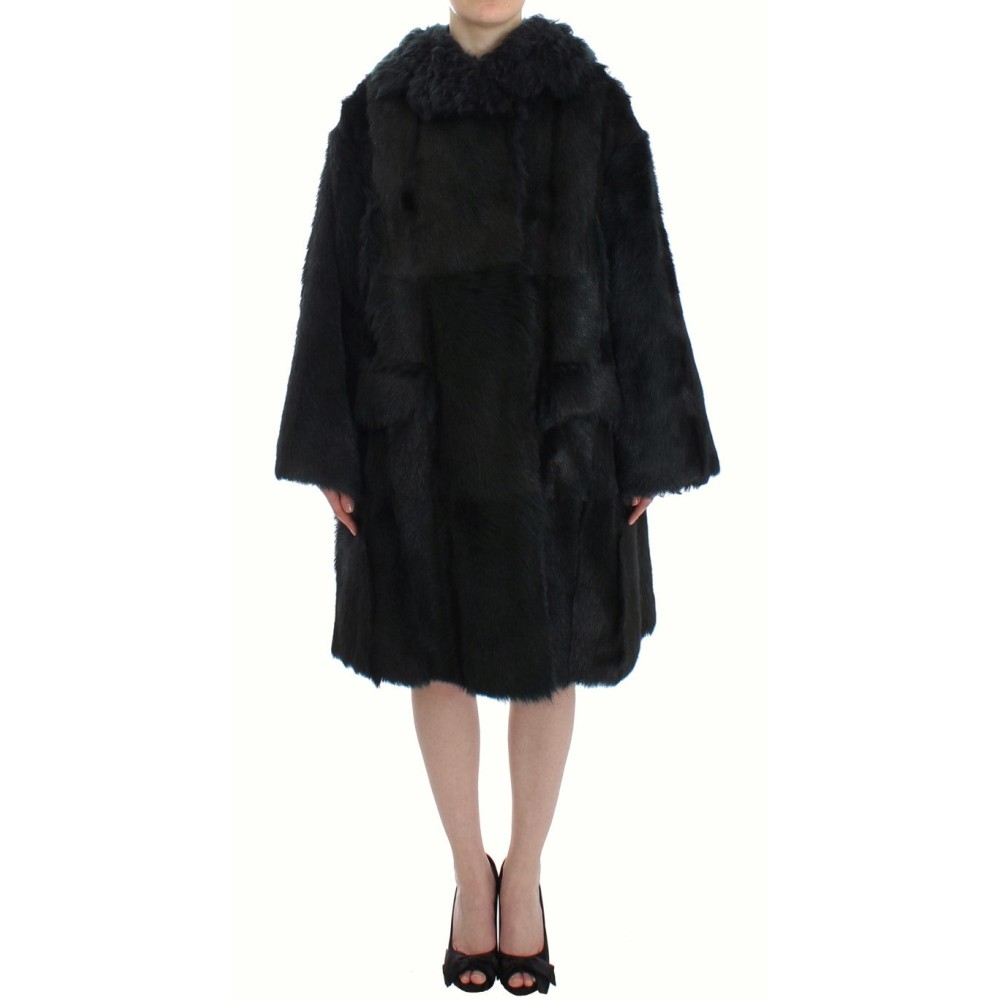Dolce & Gabbana Exquisiter Shearling Mantel Jacke