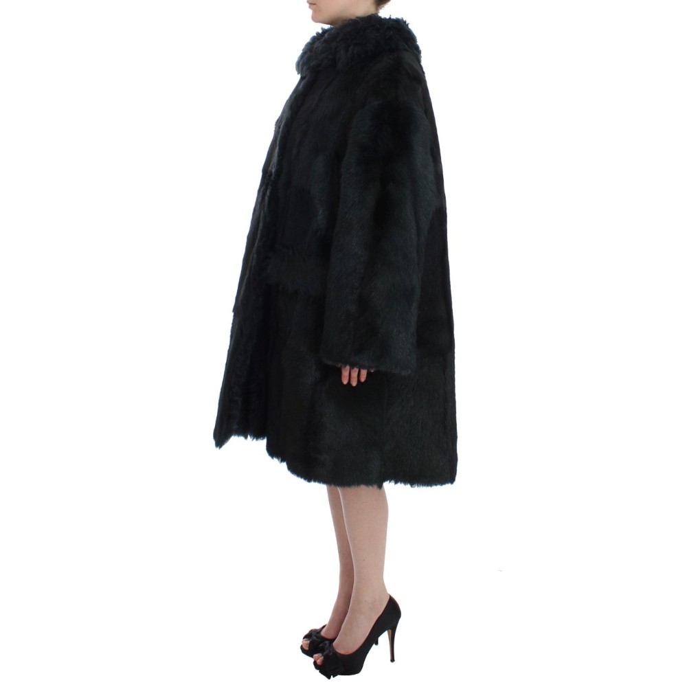 Dolce & Gabbana Exquisiter Shearling Mantel Jacke