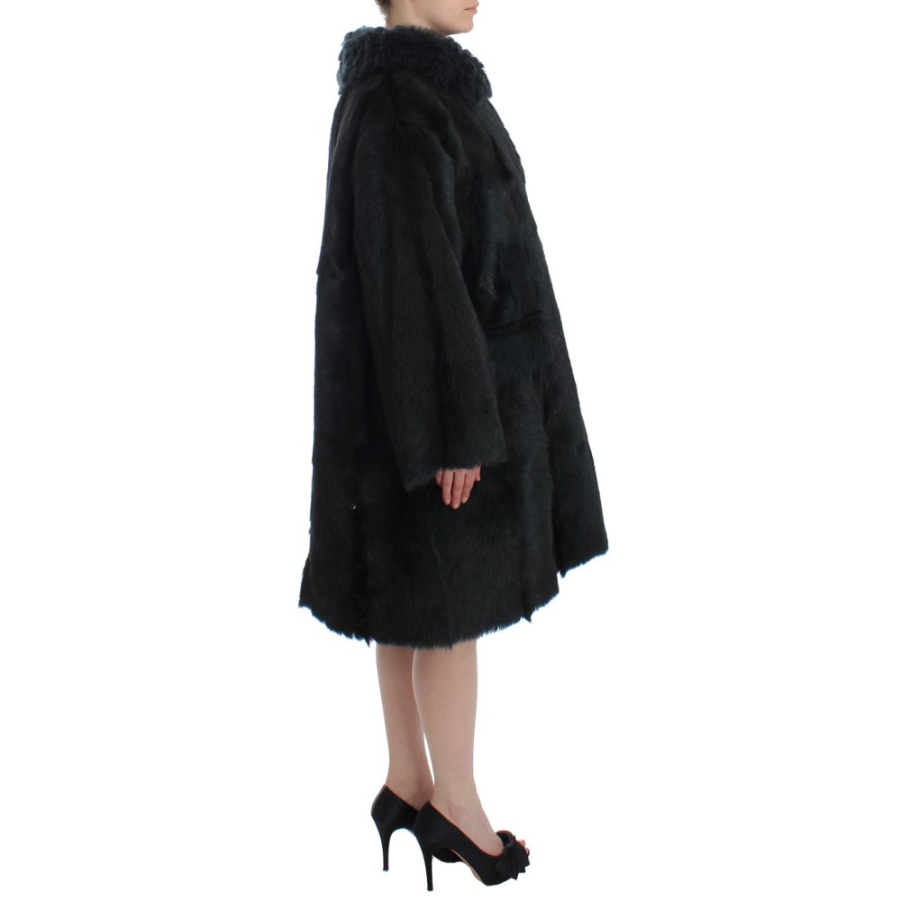 Dolce & Gabbana Exquisiter Shearling Mantel Jacke
