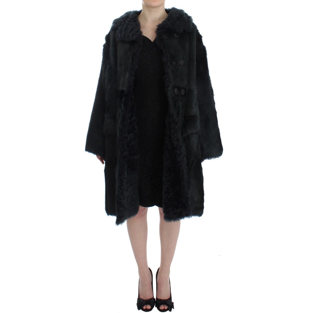 Dolce & Gabbana Exquisiter Shearling Mantel Jacke