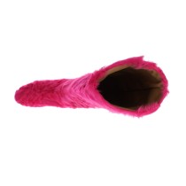 Dolce & Gabbana Elegante Stiefel aus rosa Lammfell