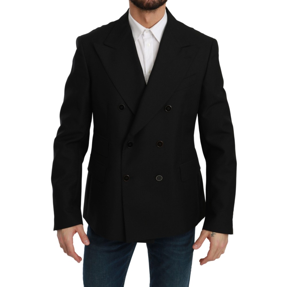 Dolce & Gabbana Eleganter Schwarzer schmal geschnittener formeller Blazer