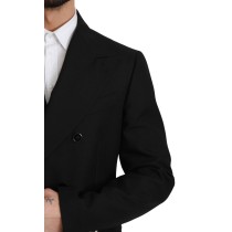 Dolce & Gabbana Eleganter Schwarzer schmal geschnittener formeller Blazer