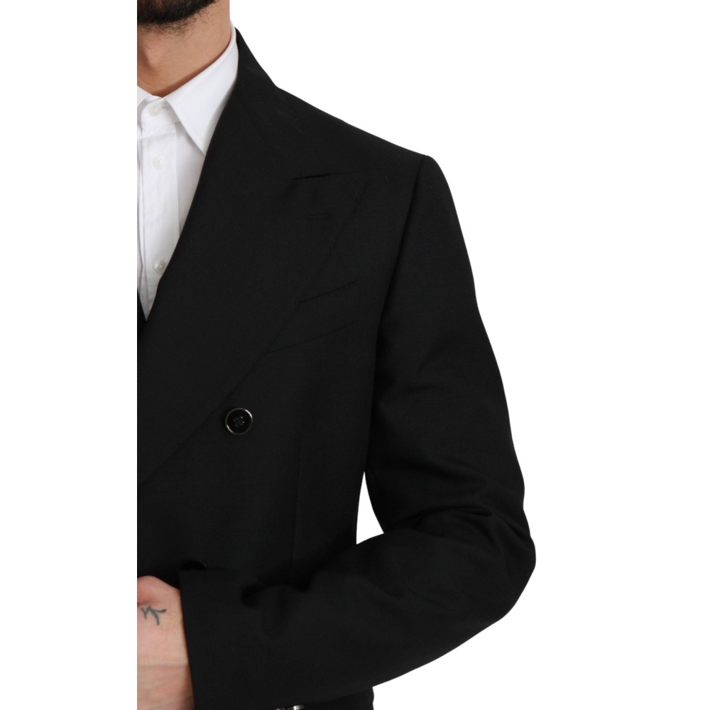 Dolce & Gabbana Eleganter Schwarzer schmal geschnittener formeller Blazer