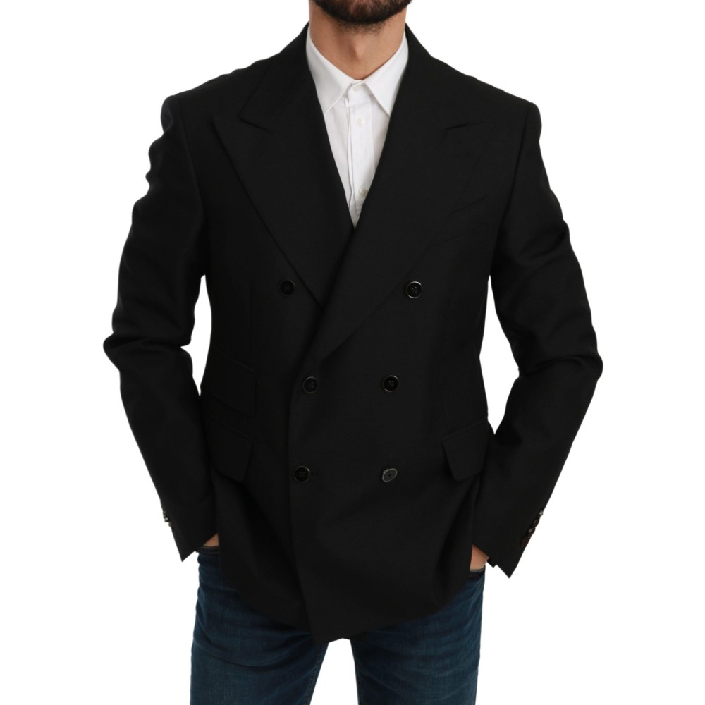 Dolce & Gabbana Eleganter Schwarzer schmal geschnittener formeller Blazer