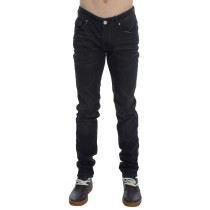 Acht Elegantes graues Slim Fit Premium-Denim für Männer