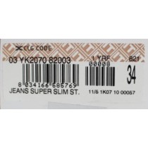 Acht Elegantes graues Slim Fit Premium-Denim für Männer